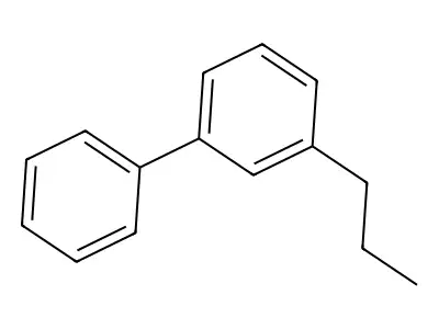 3-Propyl-1,1'-biphenyl structure