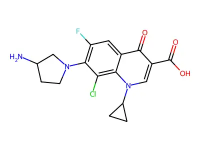 Clinafloxacin structure