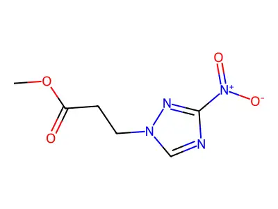 methyl 3-(3-nitro-1H-1,2,4-triazol-1-yl)propanoate structure