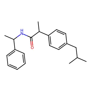 (S,S)-N-(1-Phenylethyl) Ibuprofen Amide structure