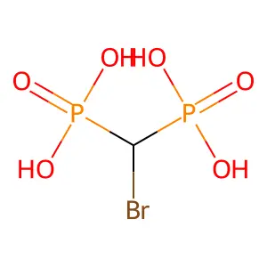 Bromomethylenebis(phosphonic acid) structure