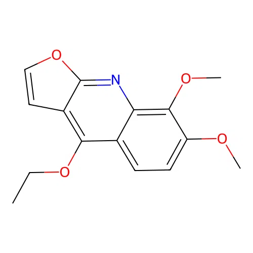 4-Ethoxy-7,8-dimethoxyfuro[2,3-b]quinoline structure
