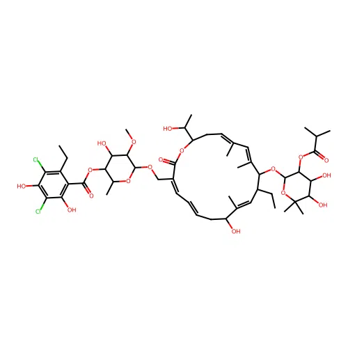 Tiacumicin C structure
