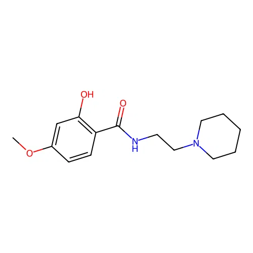 2-hydroxy-4-methoxy-N-(2-piperidin-1-ylethyl)benzamide structure