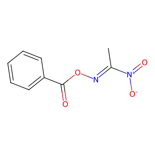 [(E)-1-nitroethylideneamino] benzoate structure