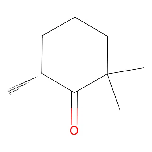 (6R)-2,2,6-trimethylcyclohexan-1-one structure