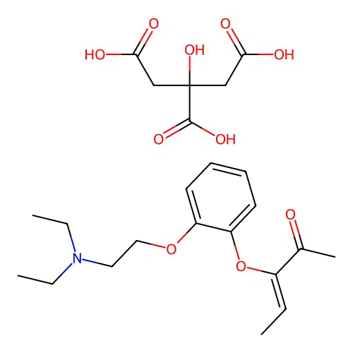 3-Penten-2-one, 3-(2-(2-(diethylamino)ethoxy)phenoxy)-, citrate (1:1), (Z)- structure