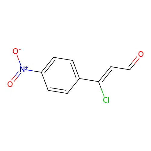 Cinnamaldehyde, beta-chloro-p-nitro- structure