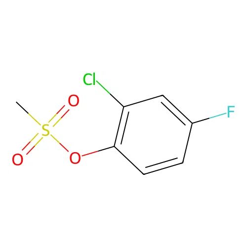 2-Chloro-4-fluorophenyl methanesulfonate structure