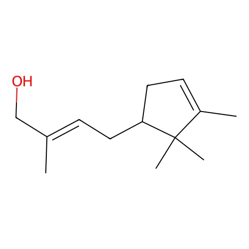 (2E)-2-Methyl-4-(2,2,3-trimethyl-3-cyclopenten-1-yl)-2-buten-1-ol structure