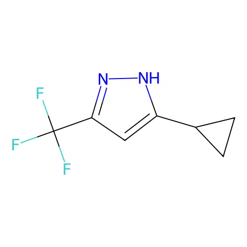 5-cyclopropyl-3-(trifluoromethyl)-1H-pyrazole structure