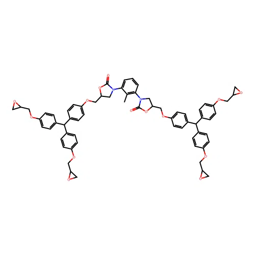Tris(4-hydroxy-phenyl)methane triglycidyl ether structure