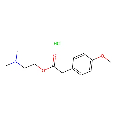 2-(Dimethylamino)ethyl (4-methoxyphenyl)acetate hydrochloride structure
