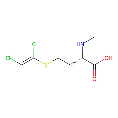 Homocysteine, S-(1,2-dichloroethenyl)-N-methyl- structure