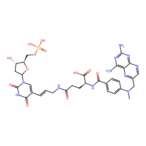 Methotrexate 5-aminoallyl-2'-deoxyuridine 5'-monophosphate structure
