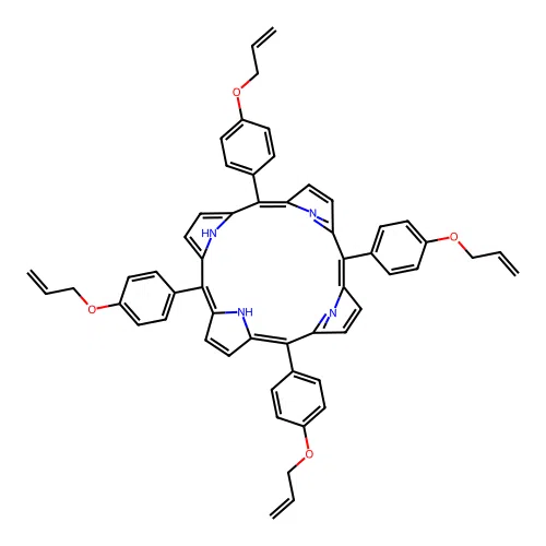 5,10,15,20-Tetrakis{4-[(prop-2-en-1-yl)oxy]phenyl}porphyrin structure