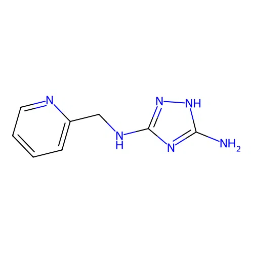3-N-(pyridin-2-ylmethyl)-1H-1,2,4-triazole-3,5-diamine structure