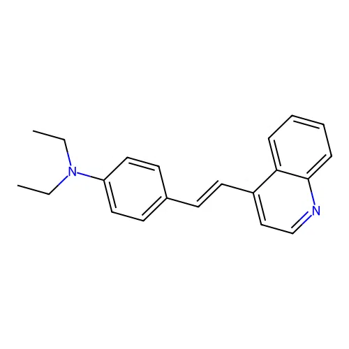 Quinoline, 4-(p-diethylaminostyryl)- structure