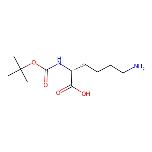 Boc-D-Lys-OH structure
