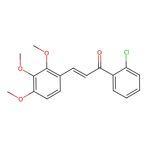 (2E)-1-(2-Chlorophenyl)-3-(2,3,4-trimethoxyphenyl)prop-2-en-1-one structure