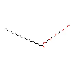 Octadecanoic acid, 2-[2-[2-(2-hydroxyethoxy)ethoxy]ethoxy]ethyl ester structure