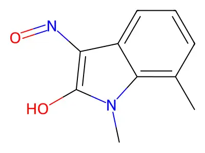 3-(Hydroxyimino)-1,7-dimethylindolin-2-one structure