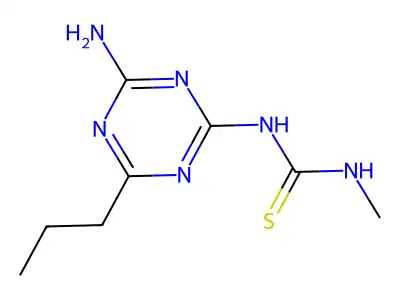 Thiourea, N-(4-amino-6-propyl-1,3,5-triazin-2-yl)-N'-methyl- structure