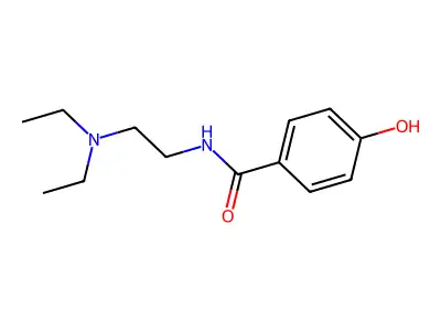 N-[2-(diethylamino)ethyl]-4-hydroxybenzamide structure