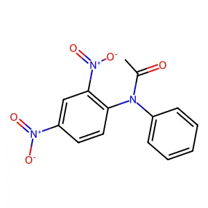 N-(2,4-dinitrophenyl)-N-phenylacetamide structure
