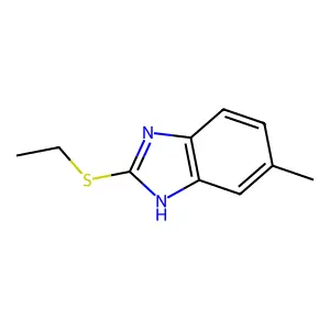 2-ethylsulfanyl-6-methyl-1H-benzimidazole structure