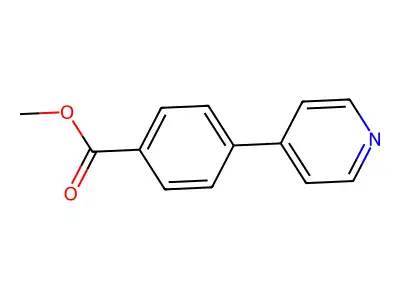 Methyl 4-(4-pyridinyl)benzoate structure