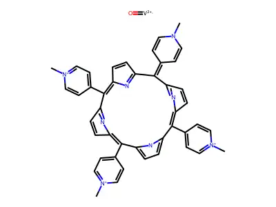 vandyl(II) 5,10,15,20-tetra(4-methylpyridinium)porphyrin structure