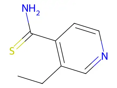 3-Ethyl-4-pyridinecarbothioamide structure