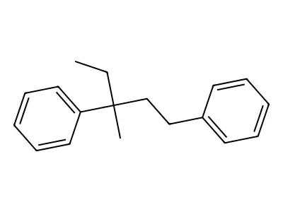 Benzene, 1,1'-(1-ethyl-1-methyl-1,3-propanediyl)bis- structure