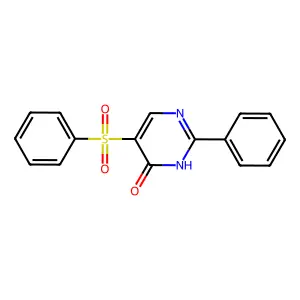 2-Phenyl-5-(phenylsulfonyl)-4-pyrimidinol structure