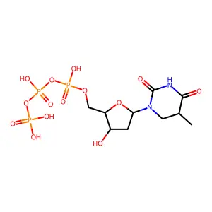 5,6-Dihydrothymidine 5'-triphosphate structure