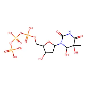 Thymidine glycol 5'-triphosphate structure
