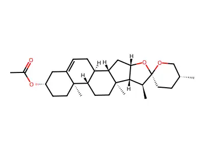 Diosgenin acetate structure