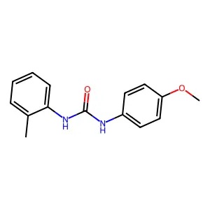 Urea, N-(4-methoxyphenyl)-N'-(2-methylphenyl)- structure