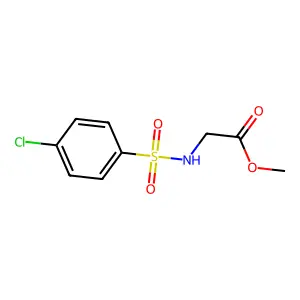 Methyl 2-{[(4-chlorophenyl)sulfonyl]amino}acetate structure
