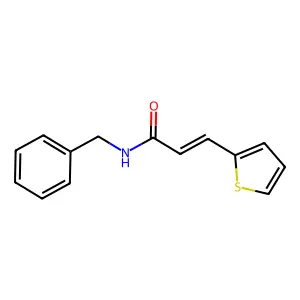 (E)-N-benzyl-3-(thiophen-2-yl)acrylamide structure