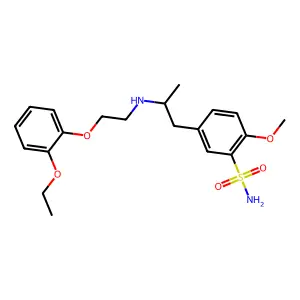 5-(2-((2-(2-Ethoxyphenoxy)ethyl)amino)propyl)-2-methoxybenzenesulfonamide structure