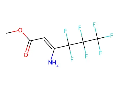 Methyl 3-amino-4,4,5,5,6,6,6-heptafluorohex-2-enoate structure