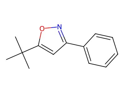 5-Tert-butyl-3-phenyl-1,2-oxazole structure