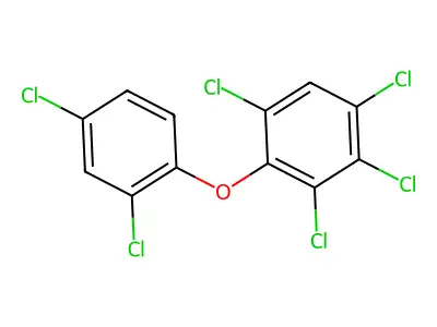 2,2',4,4',5,6-Hexachlorodiphenyl ether structure