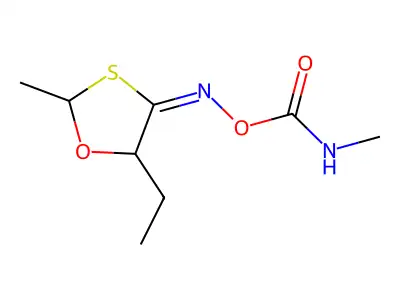 [(5-ethyl-2-methyl-1,3-oxathiolan-4-ylidene)amino] N-methylcarbamate structure