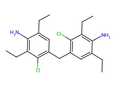 4,4'-Methylenebis(3-chloro-2,6-diethylaniline) structure