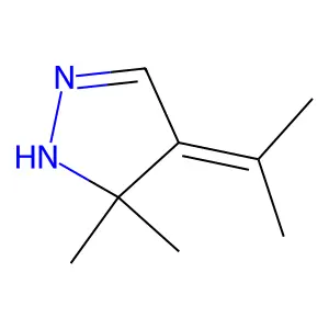 1H-Pyrazole, 4,5-dihydro-5,5-dimethyl-4-(1-methylethylidene)- structure
