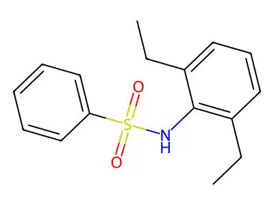 N-(2,6-Diethyl-phenyl)-benzenesulfonamide structure