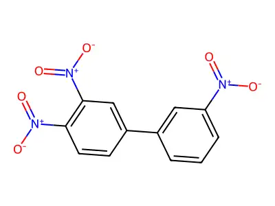 1,1'-Biphenyl, 3,3',4-trinitro- structure